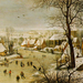 Brueghel the elder - winter landscape with a bird trap