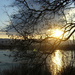 Februári naplemente a Duna felett