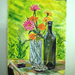 Csendélet 2  Still life2 70x35 olaj farost 15.000