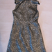 90920A-33 PRADA GREY SILK&RABBIT HAIR DRESS SIZE 2 4 6(BACK) PRI