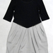 90923B-46 PRADA BLACK JERSEY&POLYESTER DRESS SIZE 2 4 6 PRICE US