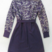 91014A-40  PRADA PURPLE  LACE&WOOL DRESS SIZE 2 4 6(BACK) PRICE 