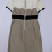 91010A-07   CHANEL BEIGE SILK&VELOUR DRESS SIZE 2 4 6 (BACK) PRI