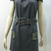 91017A-21A  CHANEL GREY WOOL DRESS SIZE 2 4 6 PRICE USD40