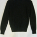 90922A-40  KENZO BLACK WOOL JERSEY&TERYLENE&COTTON TOP SIZE ONE 