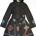 90924B-23 KENZO BLACK WOOL COAT SIZE 2 4 6 PRICE USD49