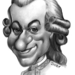 mozart karikatura caricature